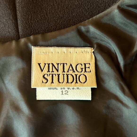 Vintage Studio NWT SZ12 Black classic short sleeve shift dress Vintage Wardrobe - Picture 7 of 9